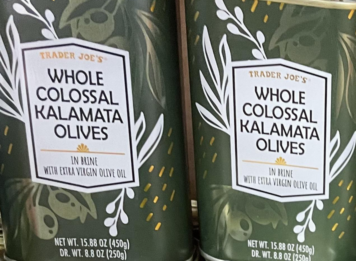 Trader Joe's Whole Colossal Kalamata Olives in Olive Oil