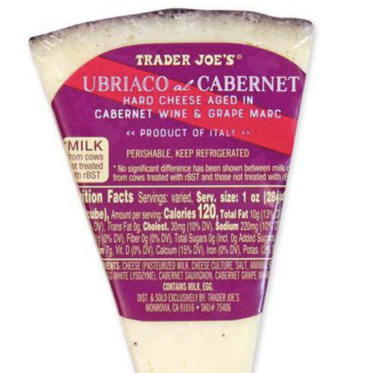 Trader Joe’s Ubriaco al Cabernet Cheese Reviews