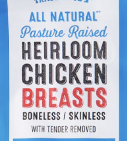 Trader Joe's Heirloom Chicken Breasts