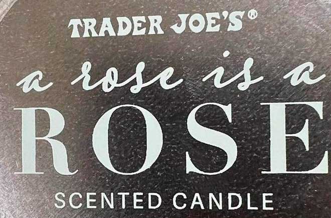 Trader Joe’s a Rose is a Rose Scented Candle Reviews