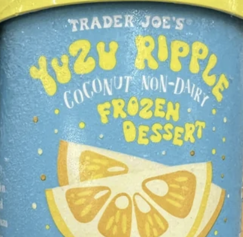 Trader Joe's Yuzu Ripple Coconut Non-Dairy Ice Cream