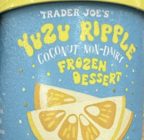 Trader Joe’s Yuzu Ripple Coconut Non-Dairy Ice Cream