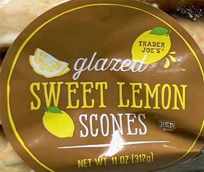 Trader Joe's Glazed Sweet Lemon Scones