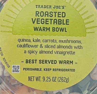 Trader Joe's Roasted Vegetable Warm Bowl
