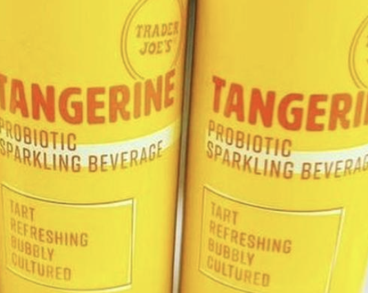 Trader Joe's Tangerine Probiotic Sparkling Beverage