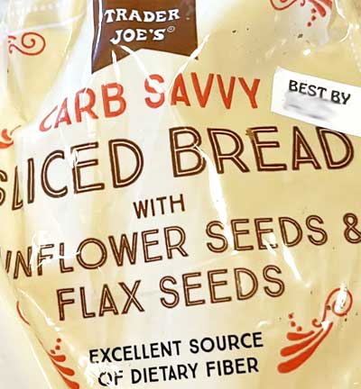 Trader Joe’s Carb Savvy Sliced Bread with Sunflower Seeds & Flax Seeds Reviews