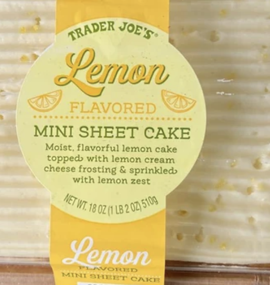 Trader Joe's Lemon Flavored Mini Sheet Cake