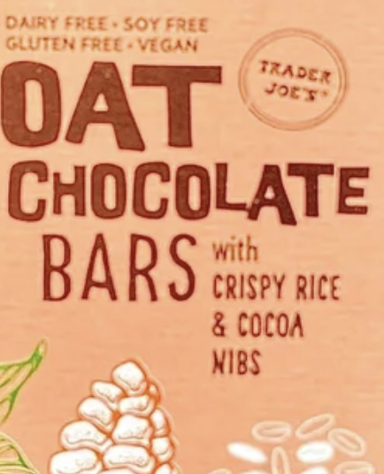 Trader Joe’s Oat Chocolate Bars with Crispy Rice & Cocoa Nibs Reviews