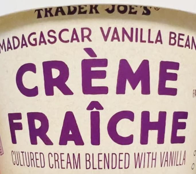 Trader Joe's Madagascar Vanilla Bean Creme Fraiche