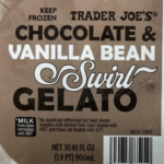 Trader Joe's Chocolate & Vanilla Bean Swirl Gelato