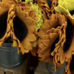Trader Joe's Felted Sunflowers