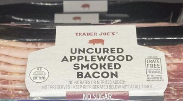 Trader Joe's No Sugar Uncured Applewood Smoked Bacon