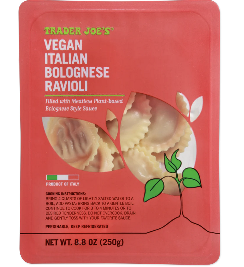 Trader Joe’s Vegan Italian Bolognese Ravioli Reviews