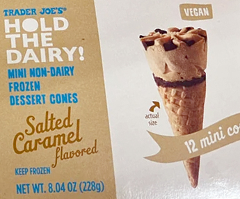 Trader Joe’s Hold the Dairy Salted Caramel Ice Cream Cones Reviews