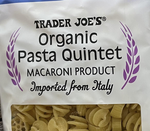 Trader Joe’s Organic Pasta Quintet Reviews