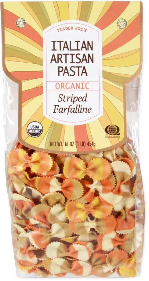 Trader Joe’s Italian Organic Striped Farfalline Pasta Reviews