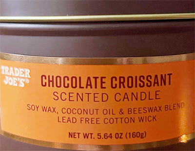 Trader Joe's Chocolate Croissant Candle
