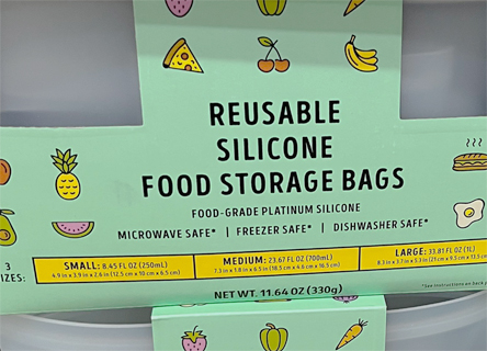 Trader Joe's Reusable Silicone Food Storage Bags