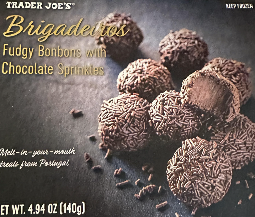 Trader Joe's Brigadeiros Fudgy Bonbons with Chocolate Sprinkles