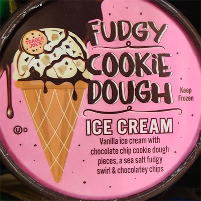 Trader Joe's Fudgy Cookie Dough Ice Cream