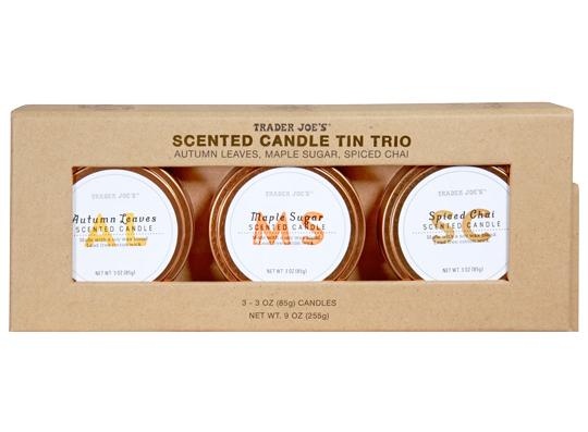 Trader Joe’s Autumn Scented Candle Tin Trio Reviews