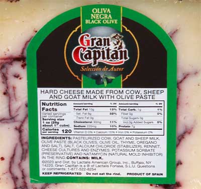 Gran Capitan Hard Cheese with Black Olive Paste Reviews
