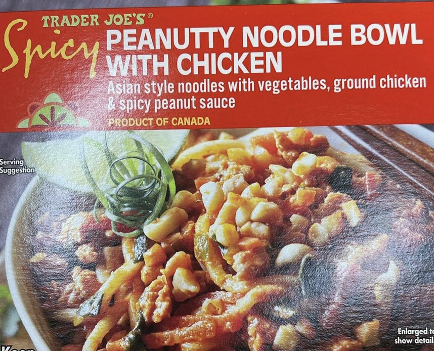Trader Joe's Spicy Peanutty Noodle Bowl with Chicken
