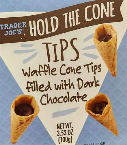 Trader Joe’s Hold the Cone Waffle Cone Dark Chocolate Tips Reviews