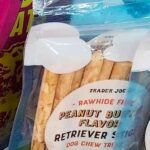 Trader Joe's Peanut Butter Flavored Retriever Sticks Dog Chew Treats