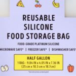 Trader Joe's Reusable Silicone Food Storage Bag Half Gallon