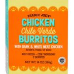Trader Joe's Chicken Chile Verde Burritos