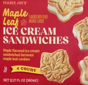 Trader Joe's Maple Leaf Ice Cream Sandwiches Reviews - Trader Joe's Reviews