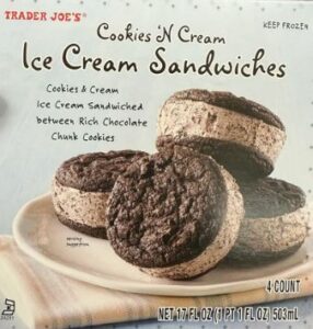 Trader Joe's Cookies 'N Cream Ice Cream Sandwiches - Trader Joe's Reviews