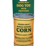 Trader Joe's Canned Corn Dog Toy with Squeaker