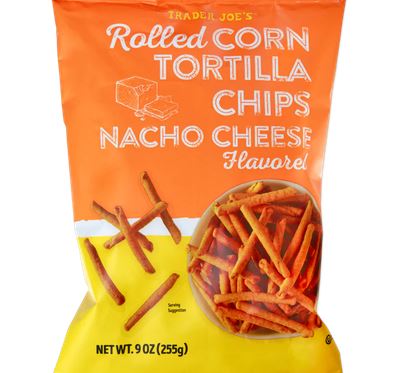 Trader Joe's Nacho Cheese Flavored Rolled Corn Tortilla Chips
