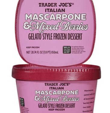 Trader Joe's Italian Mascarpone & Mixed Berries Gelato Style Frozen Dessert