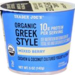 Trader Joe's Mixed Berry Organic Greek Style Cashew & Coconut Cultured Yogurt Alternative