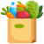 Bag of Trader Joe's Groceries